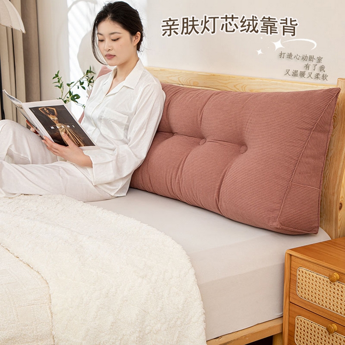 91家纺网 家纺一手货源 找家纺 （总）沐沐家纺 2026春夏新款灯芯绒三角大靠背