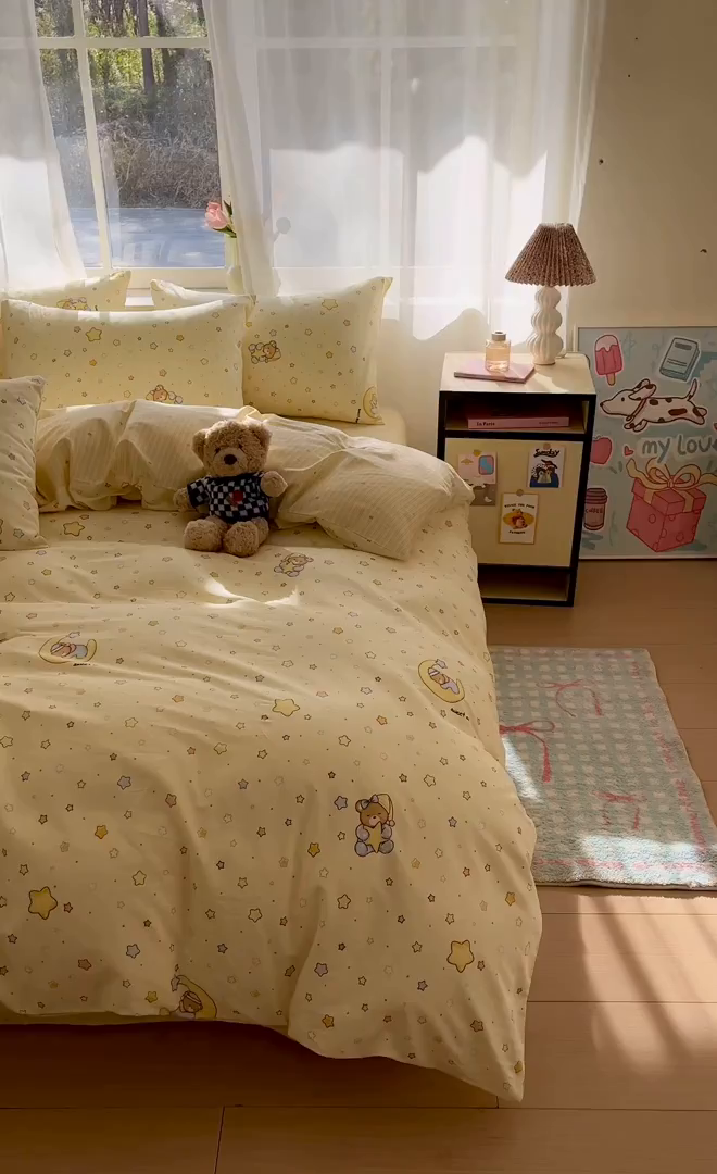 91家纺网 家纺一手货源 找家纺 （总）吉象家纺 2026新款高支密全棉印花四件套