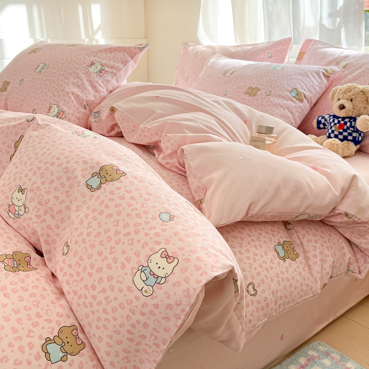 91家纺网 家纺一手货源 找家纺 （总）吉象家纺 2026新款高支密全棉印花四件套