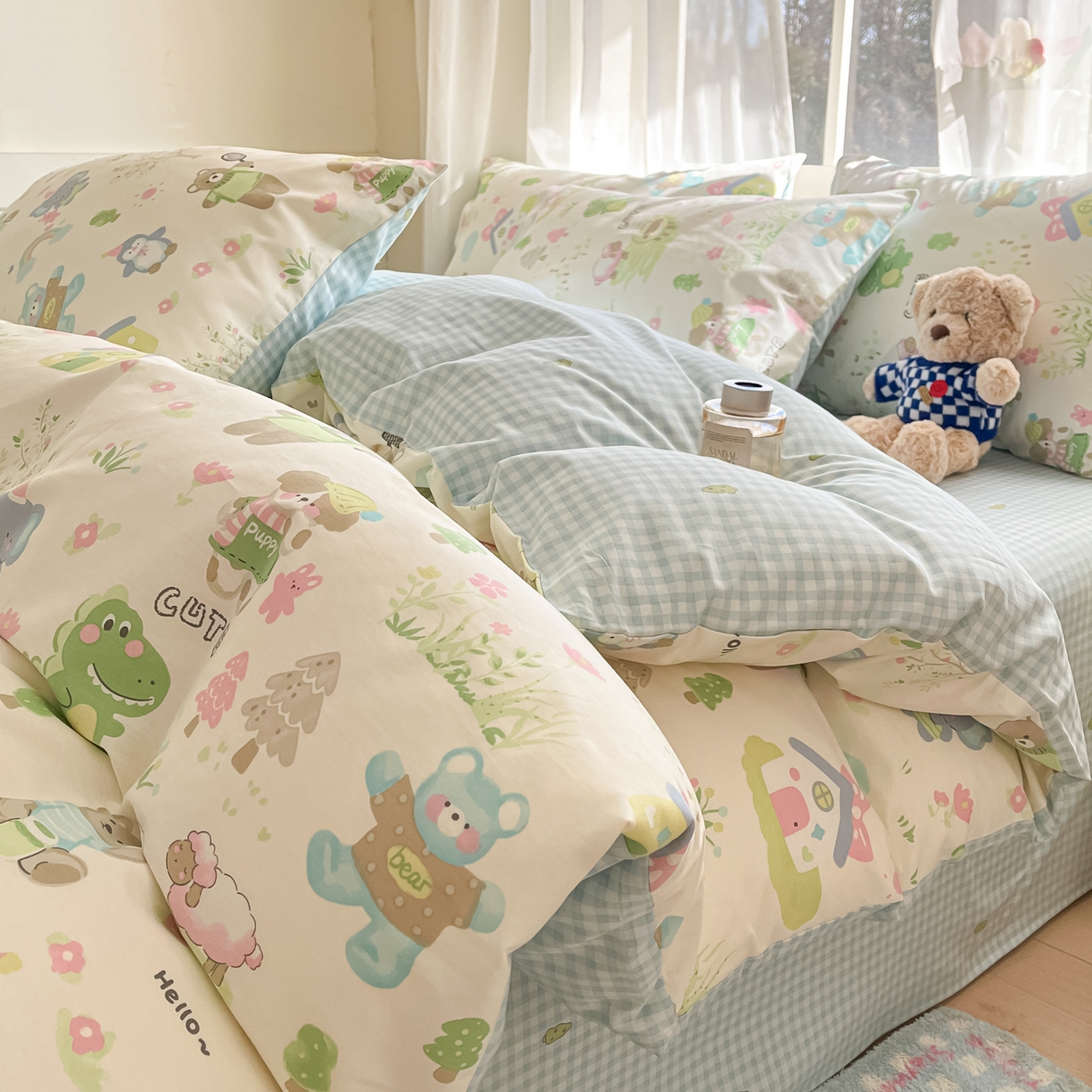 91家纺网 家纺一手货源 找家纺 （总）吉象家纺 2026新款高支密全棉印花四件套