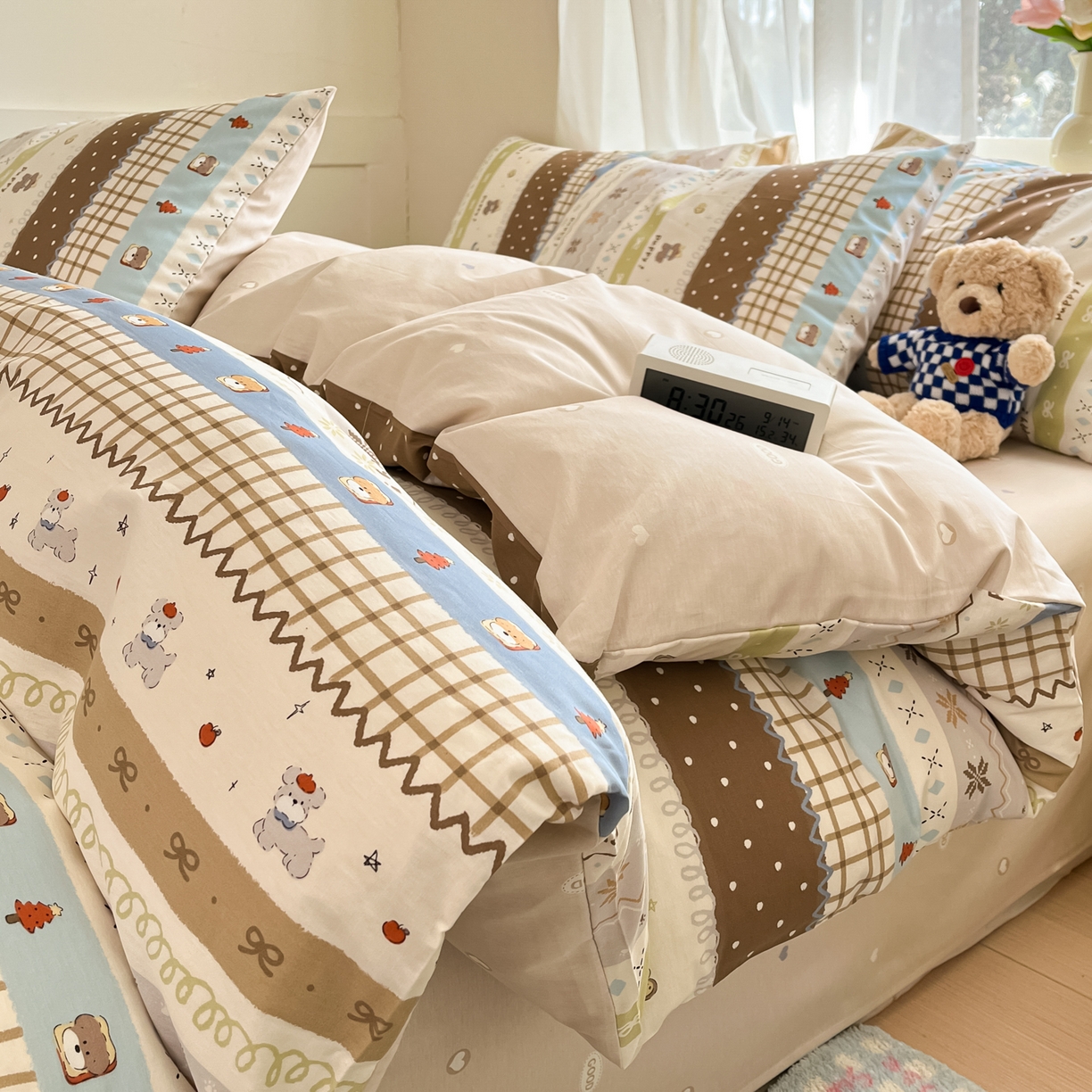 91家纺网 家纺一手货源 找家纺 （总）吉象家纺 2026新款高支密全棉印花四件套