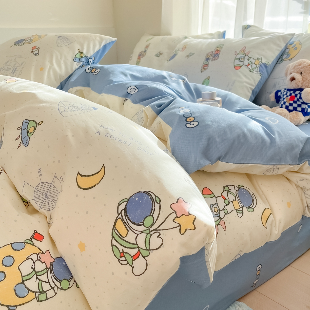 91家纺网 家纺一手货源 找家纺 （总）吉象家纺 2026新款高支密全棉印花四件套