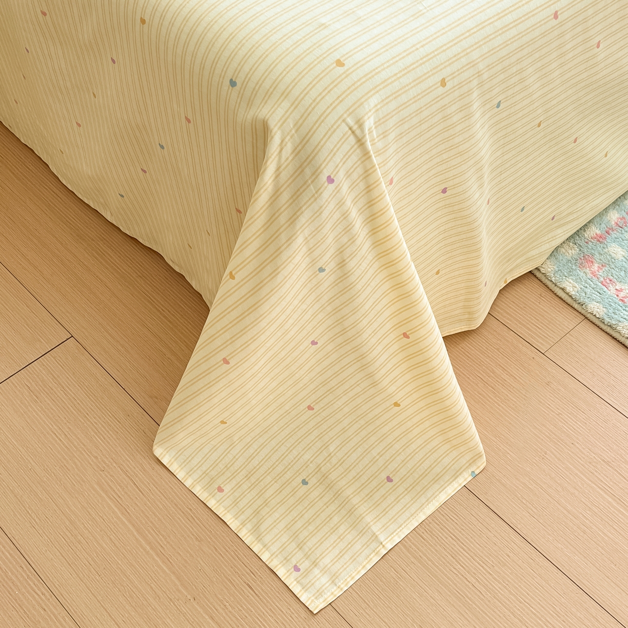 91家纺网 家纺一手货源 找家纺 吉象家纺 2026新款高支密全棉印花四件套 睡梦熊