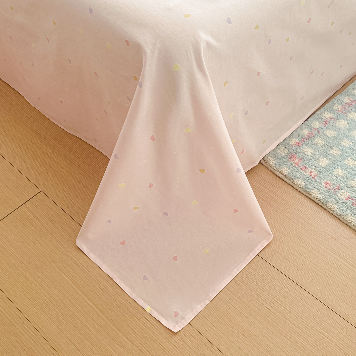 91家纺网 家纺一手货源 找家纺 吉象家纺 2026新款高支密全棉印花四件套 快乐小马