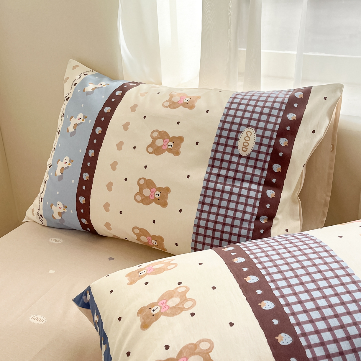 91家纺网 家纺一手货源 找家纺 吉象家纺 2026新款高支密全棉印花四件套 秋日乐园