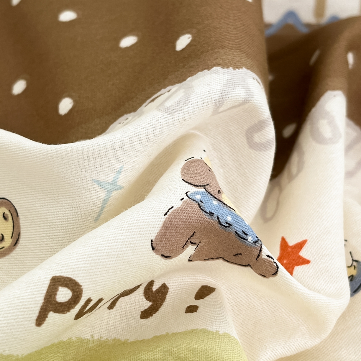 91家纺网 家纺一手货源 找家纺 吉象家纺 2026新款高支密全棉印花四件套 童年小事