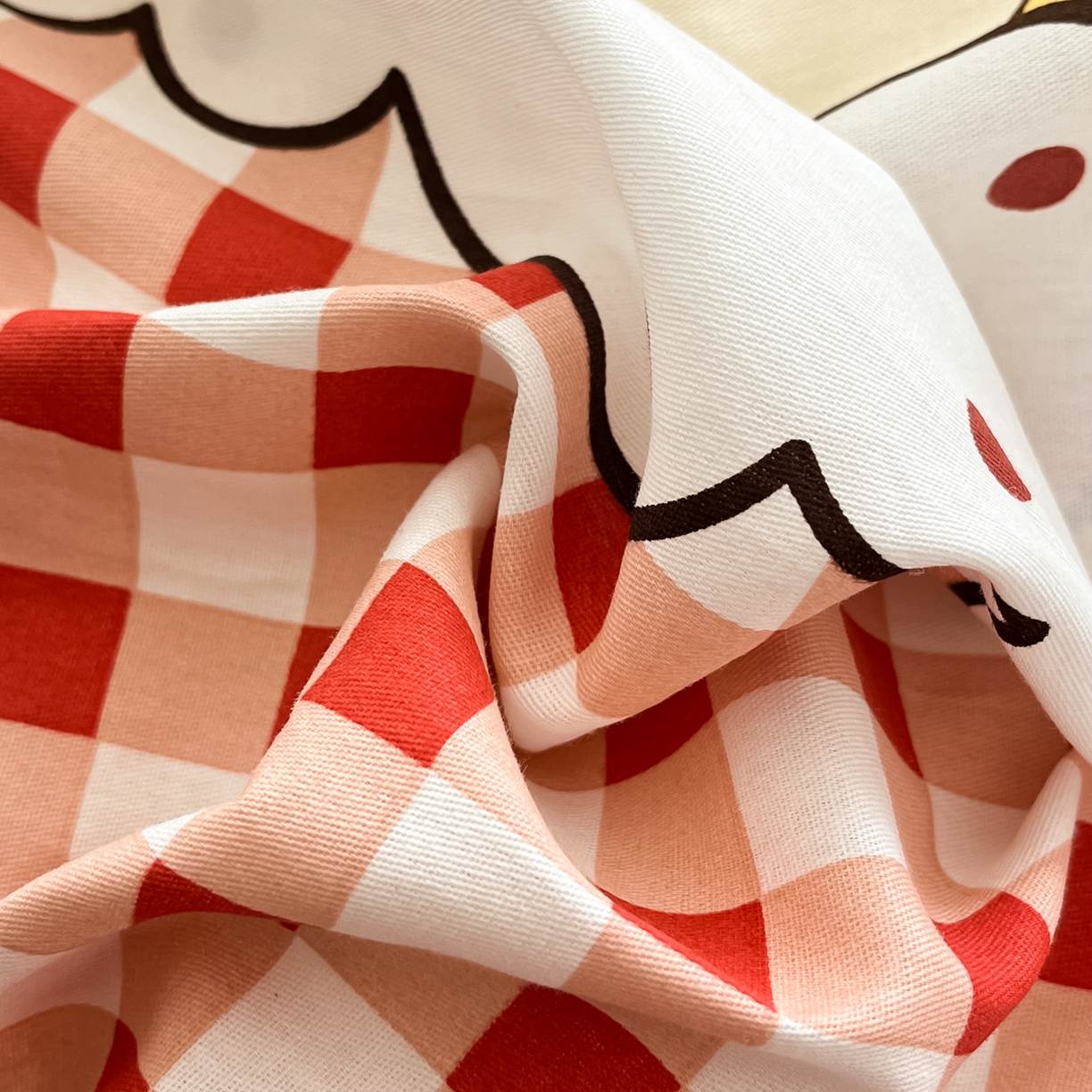 91家纺网 家纺一手货源 找家纺 吉象家纺 2026新款高支密全棉印花四件套 星星漫游记