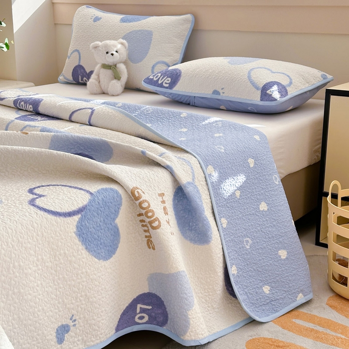 91家纺网 家纺一手货源 找家纺 （总）绵庭家纺 2025新款双面全棉夹棉床盖