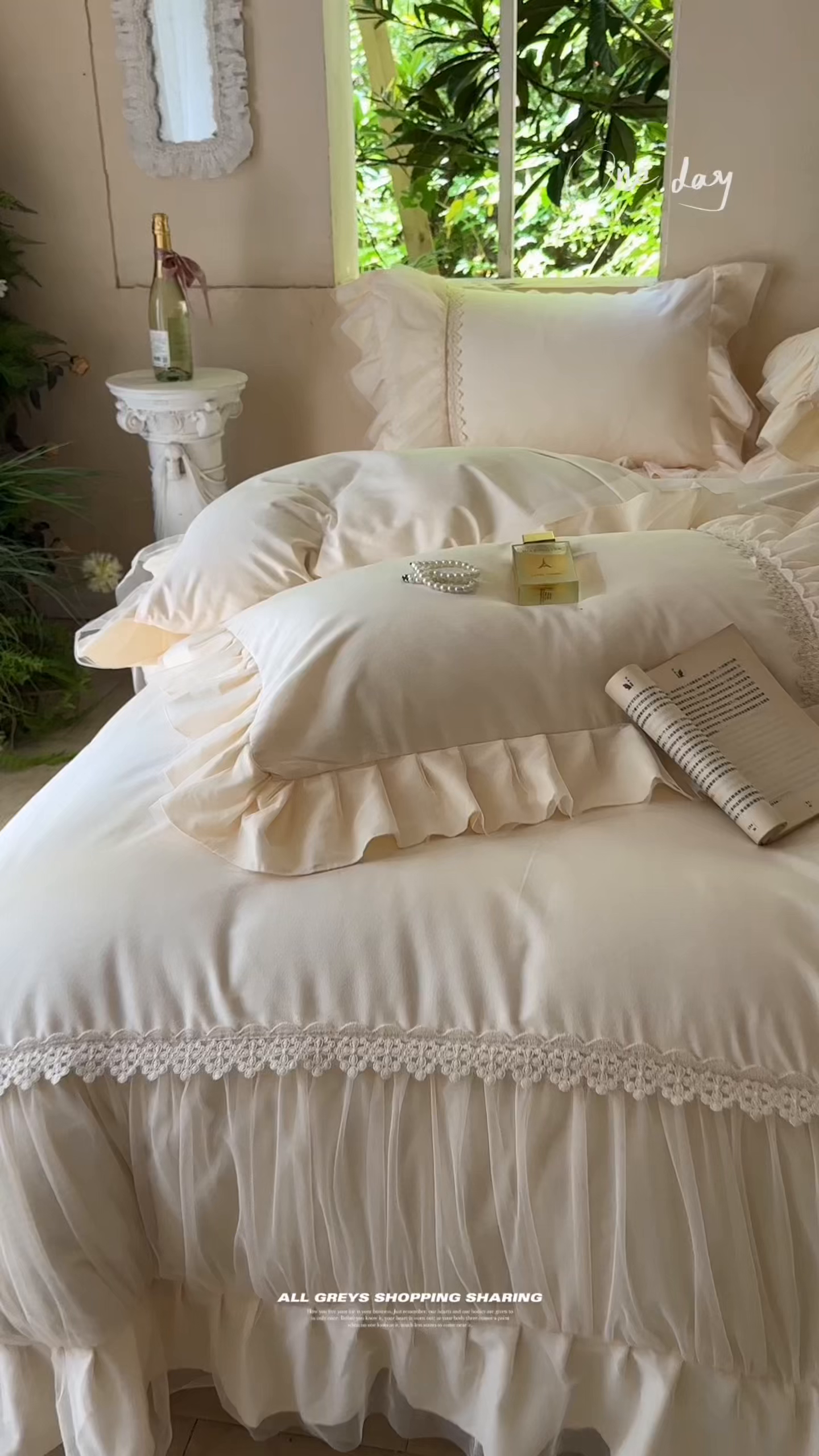 91家纺网 家纺一手货源 找家纺 乐朵家居 2026新款 蝴蝶仙子 全棉磨毛床单款床盖款四件套（控价 床单款298 床盖款358） 米黄色