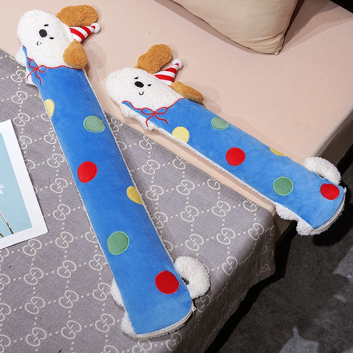 91家纺网 家纺一手货源 找家纺 （总）仟亿莱 2026新款翘耳小狗注水长条热水袋