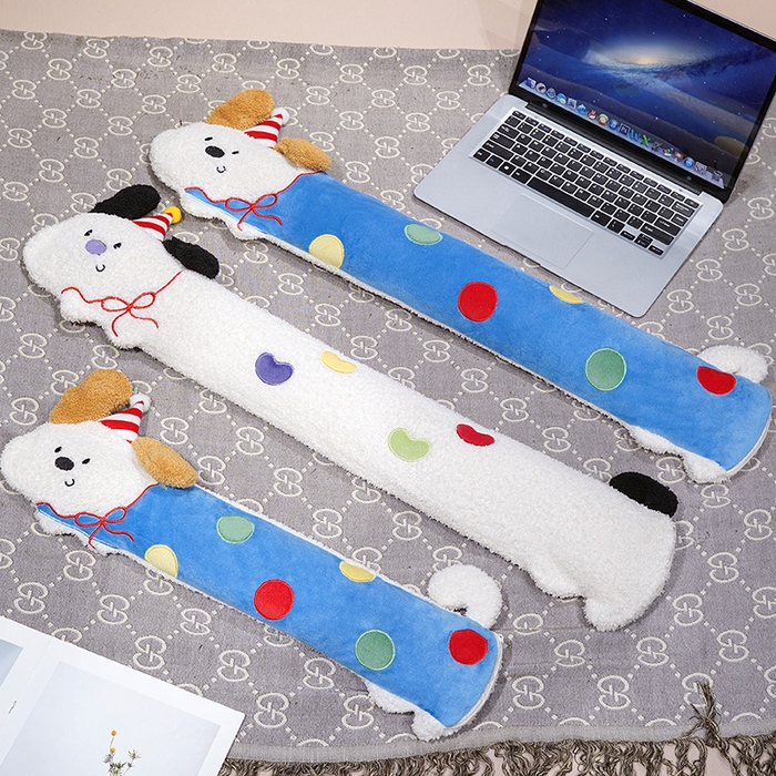 91家纺网 家纺一手货源 找家纺 仟亿莱 2026新款翘耳小狗注水长条热水袋 注水糖豆狗