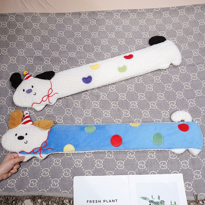 91家纺网 家纺一手货源 找家纺 仟亿莱 2026新款翘耳小狗注水长条热水袋 注水糖豆狗