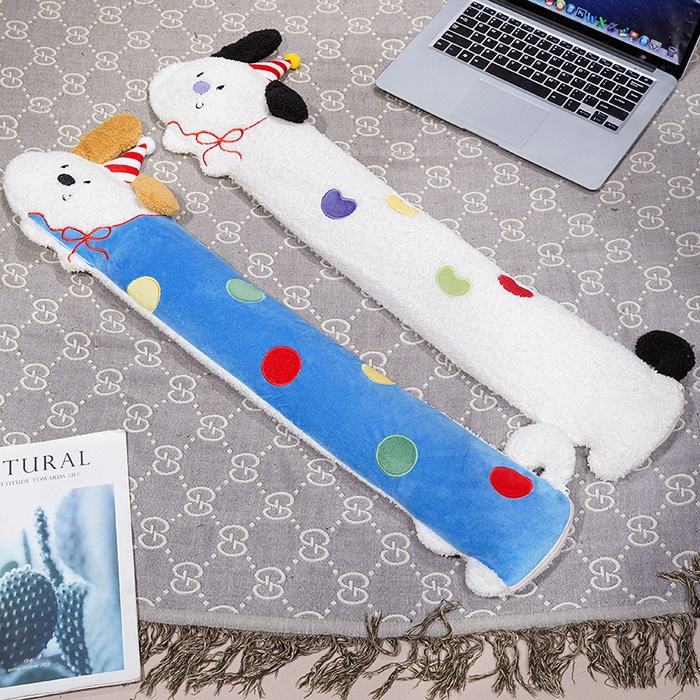 91家纺网 家纺一手货源 找家纺 仟亿莱 2026新款翘耳小狗注水长条热水袋 注水糖豆狗