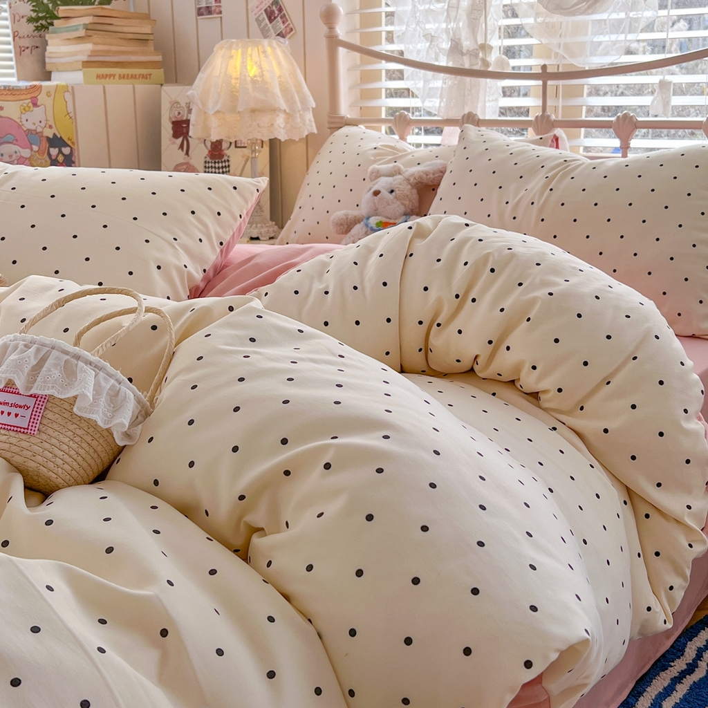 玉海棠家纺 2026新款古法水洗仿棉云感纱四件套 初恋