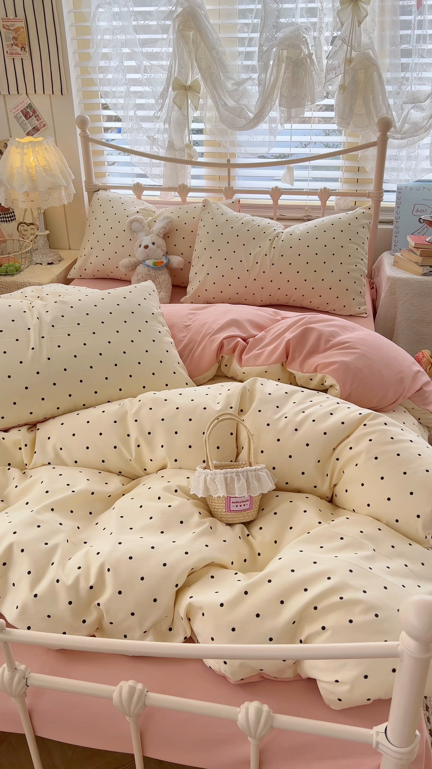 91家纺网 家纺一手货源 找家纺 玉海棠家纺 2026新款古法水洗仿棉云感纱四件套 初恋