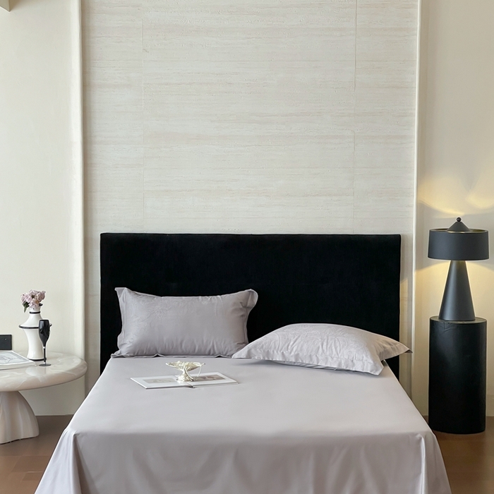 淳绵家居 2025新款50*50S长绒棉全棉纯棉提花单床单单品床单床单单件 洛园-高级灰