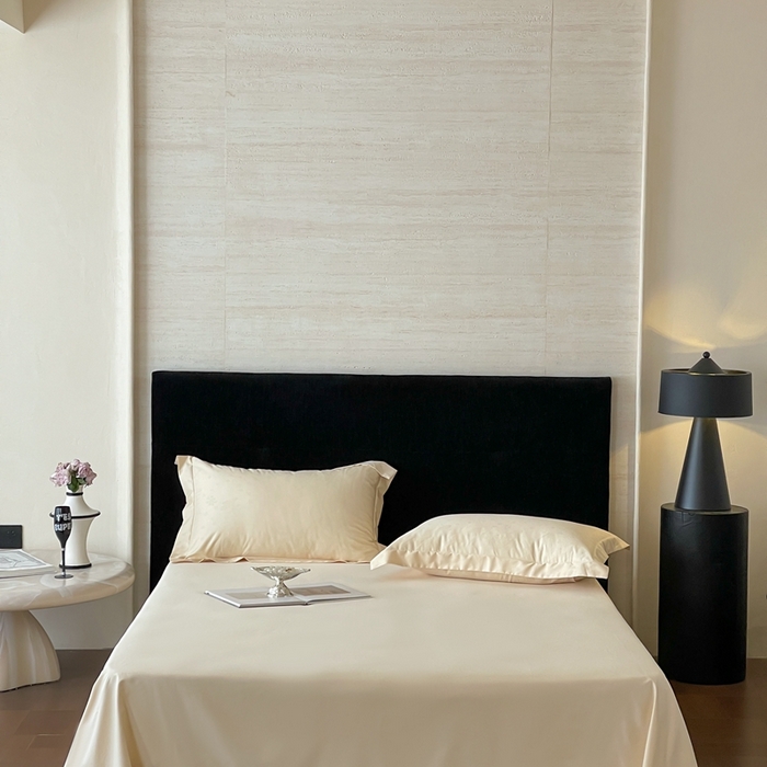 淳绵家居 2025新款50*50S长绒棉全棉纯棉提花单床单单品床单床单单件 朵芙-浅香槟