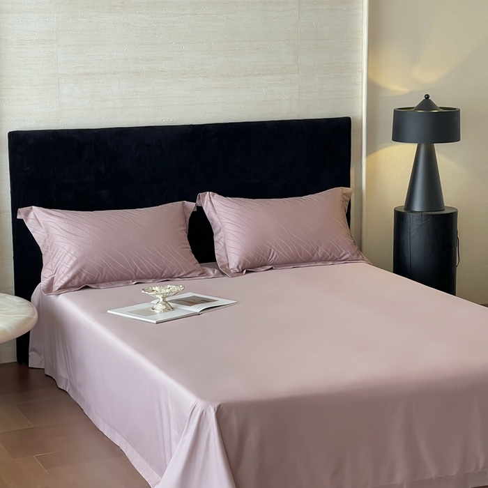 91家纺网 家纺一手货源 找家纺 淳绵家居 2025新款50*50S长绒棉全棉纯棉提花单床单单品床单床单单件 布兰卡-莫奈紫