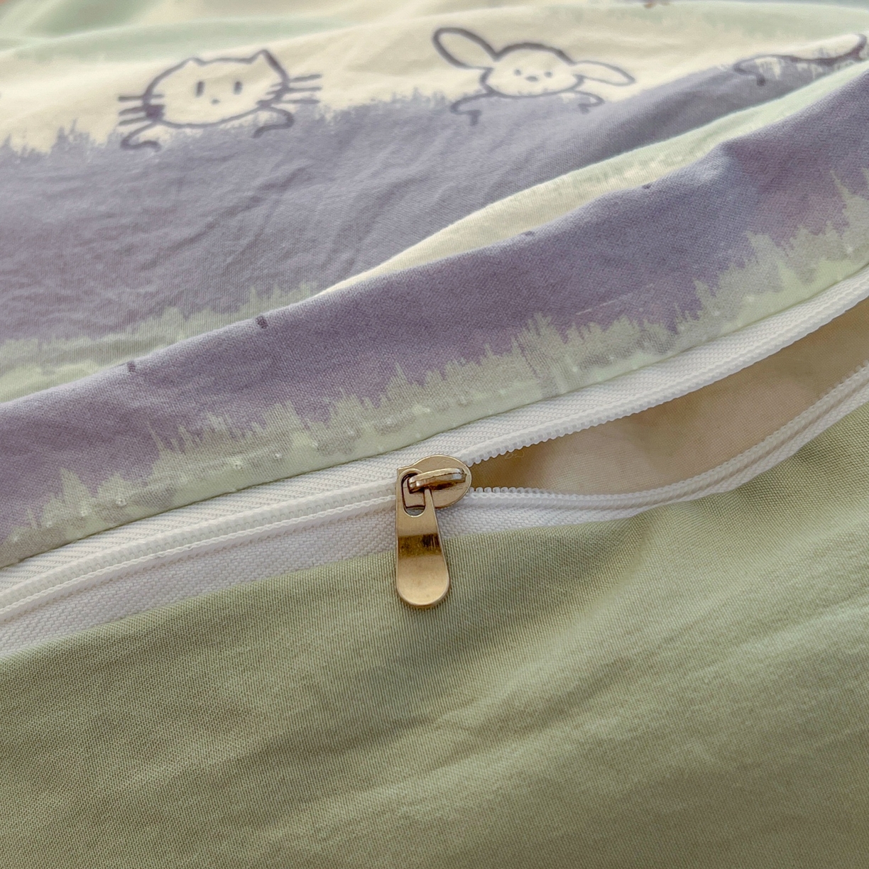 91家纺网 家纺一手货源 找家纺 玉海棠家纺 2026新款古法水洗仿棉云感纱四件套 海边童话