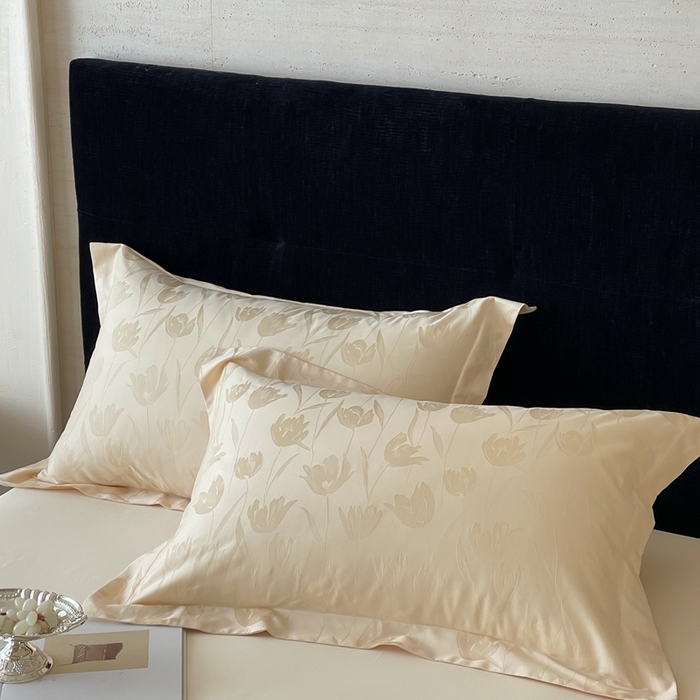 91家纺网 家纺一手货源 找家纺 （总）淳绵家居 2025新款50*50S长绒棉全棉纯棉提花单枕套单品枕套枕套单件