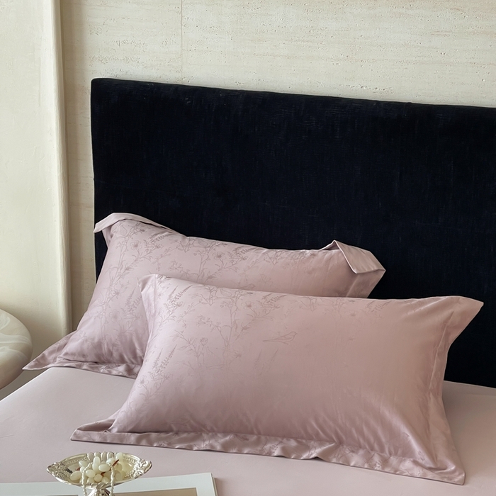 91家纺网 家纺一手货源 找家纺 （总）淳绵家居 2025新款50*50S长绒棉全棉纯棉提花单枕套单品枕套枕套单件