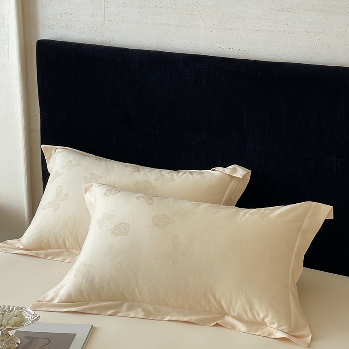 91家纺网 家纺一手货源 找家纺 （总）淳绵家居 2025新款50*50S长绒棉全棉纯棉提花单枕套单品枕套枕套单件