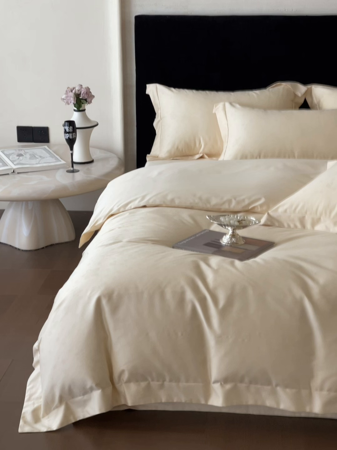 91家纺网 家纺一手货源 找家纺 淳绵家居 2025新款50*50S长绒棉全棉纯棉提花单枕套单品枕套枕套单件 朵芙-浅香槟