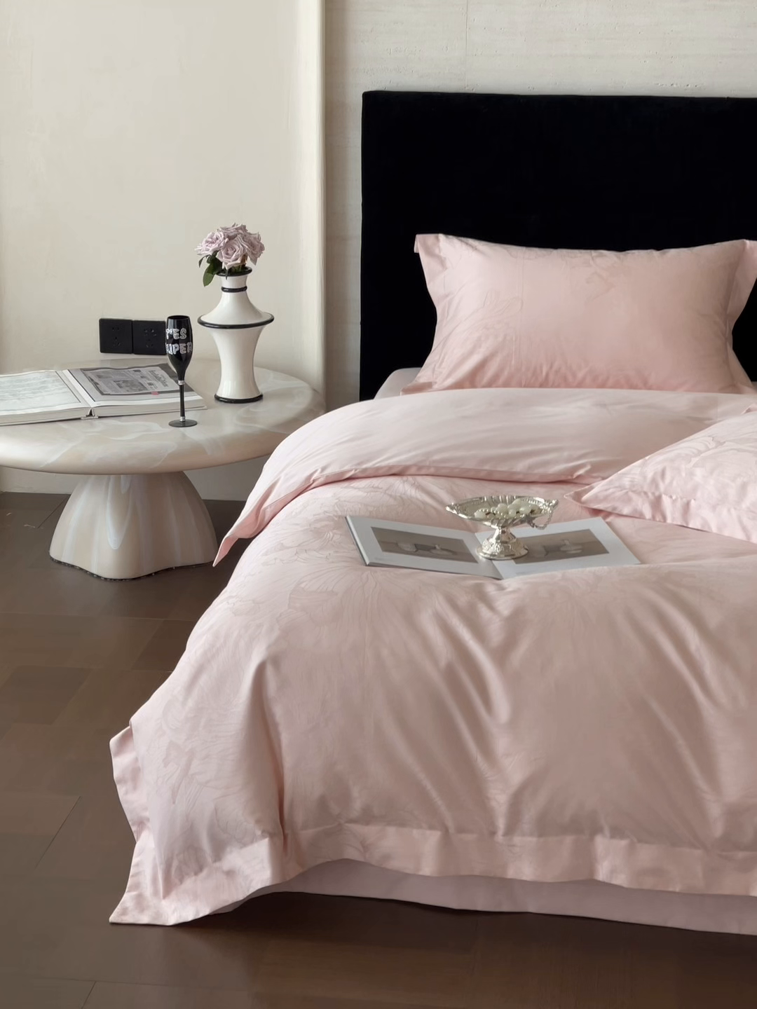 91家纺网 家纺一手货源 找家纺 淳绵家居 2025新款50*50S长绒棉全棉纯棉提花单枕套单品枕套枕套单件 奥罗拉-仙桃粉