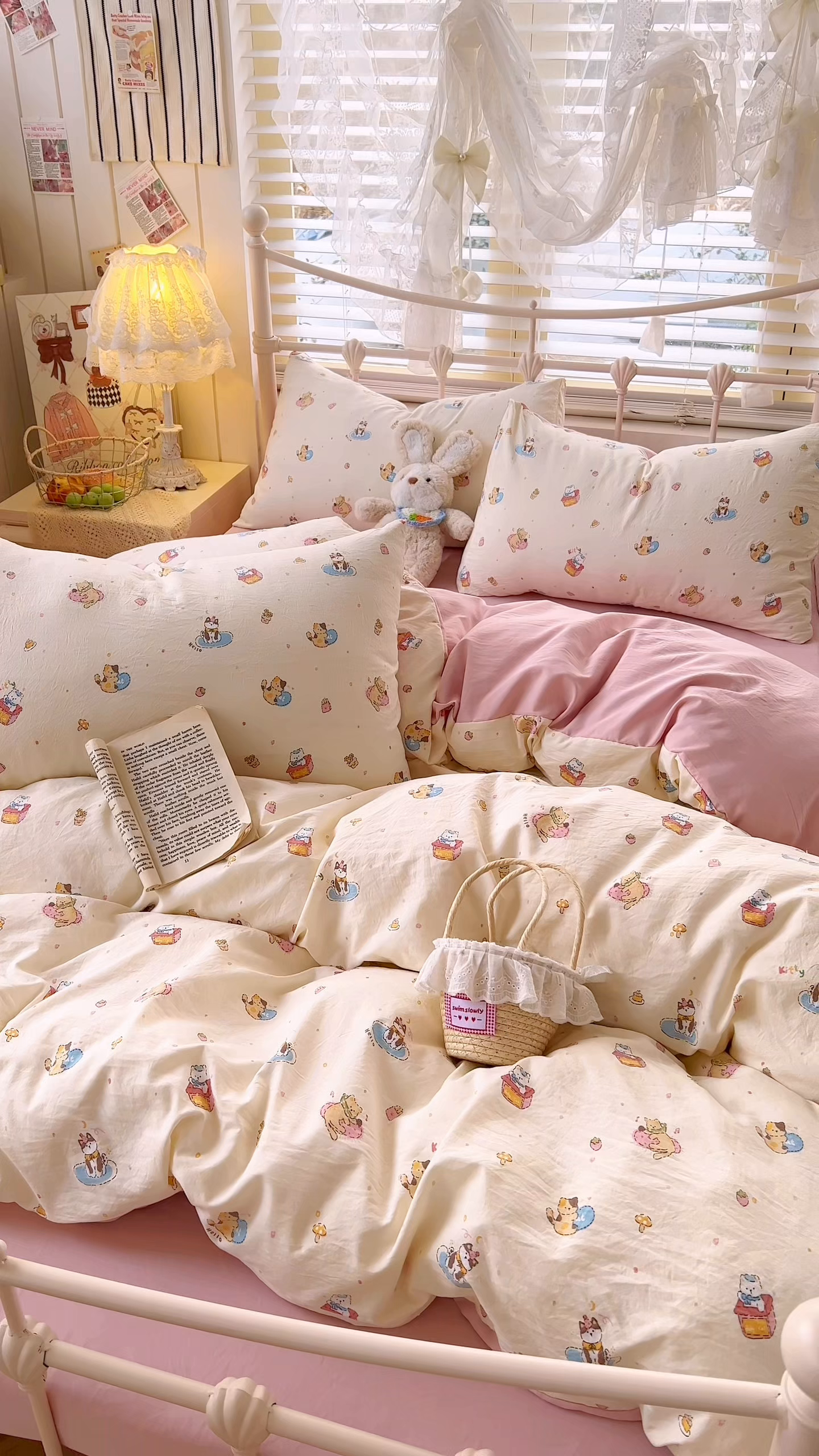 91家纺网 家纺一手货源 找家纺 玉海棠家纺 2026新款古法水洗仿棉云感纱四件套 狂欢part