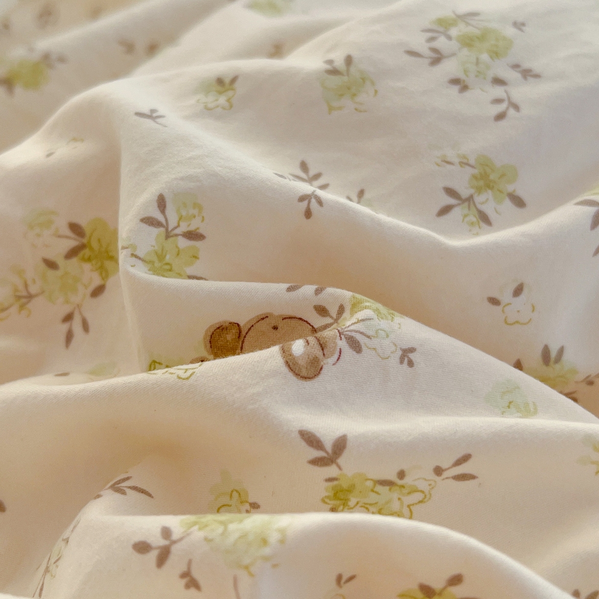 91家纺网 家纺一手货源 找家纺 玉海棠家纺 2026新款古法水洗仿棉云感纱四件套 绿野仙踪