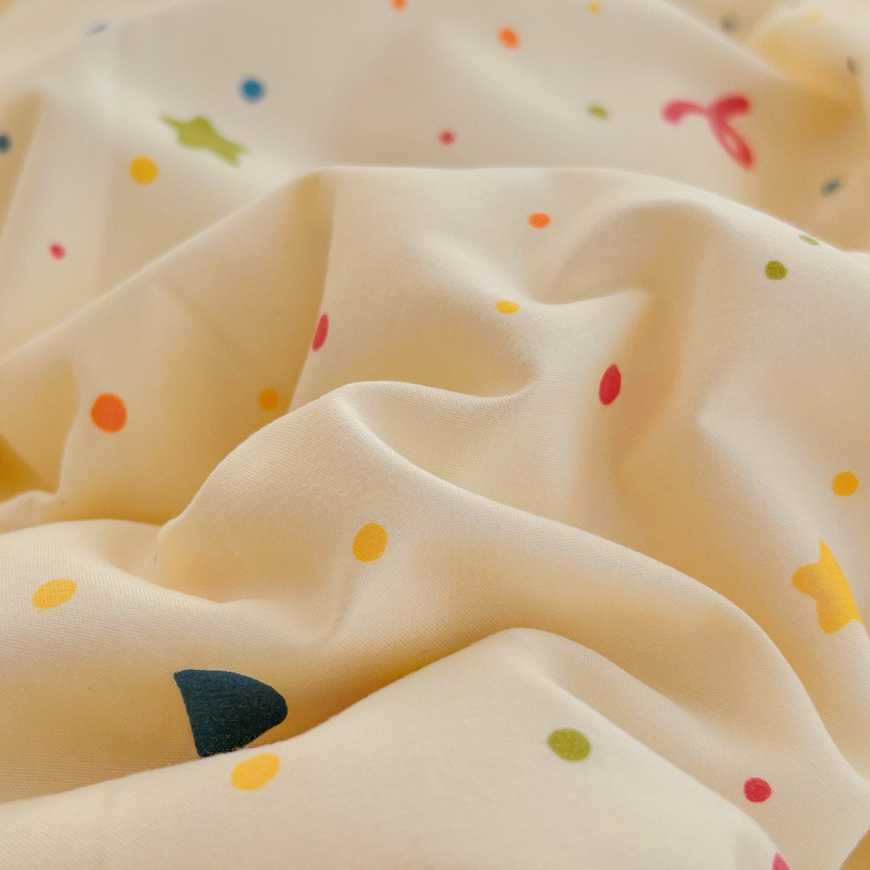 91家纺网 家纺一手货源 找家纺 玉海棠家纺 2026新款古法水洗仿棉云感纱四件套 满天星