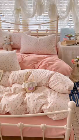 91家纺网 家纺一手货源 找家纺 （总）玉海棠家纺 2026新款古法水洗仿棉云感纱四件套