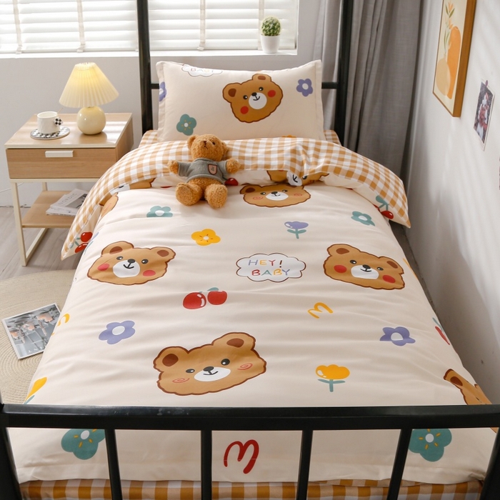 91家纺网 家纺一手货源 找家纺 （总）友承家纺 2026新款床上用品磨毛四件套被单被套学生宿舍单人三件套被罩单件四季通用150cmx200cm