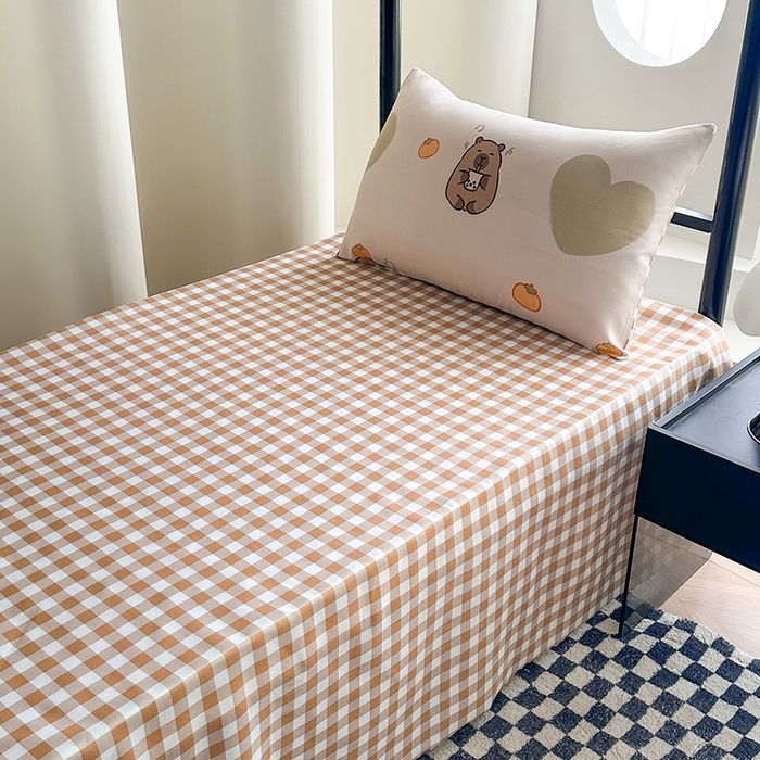 91家纺网 家纺一手货源 找家纺 友承家纺 2026新款床上用品磨毛四件套被单被套学生宿舍单人三件套被罩单件四季通用150cmx200cm 萌萌