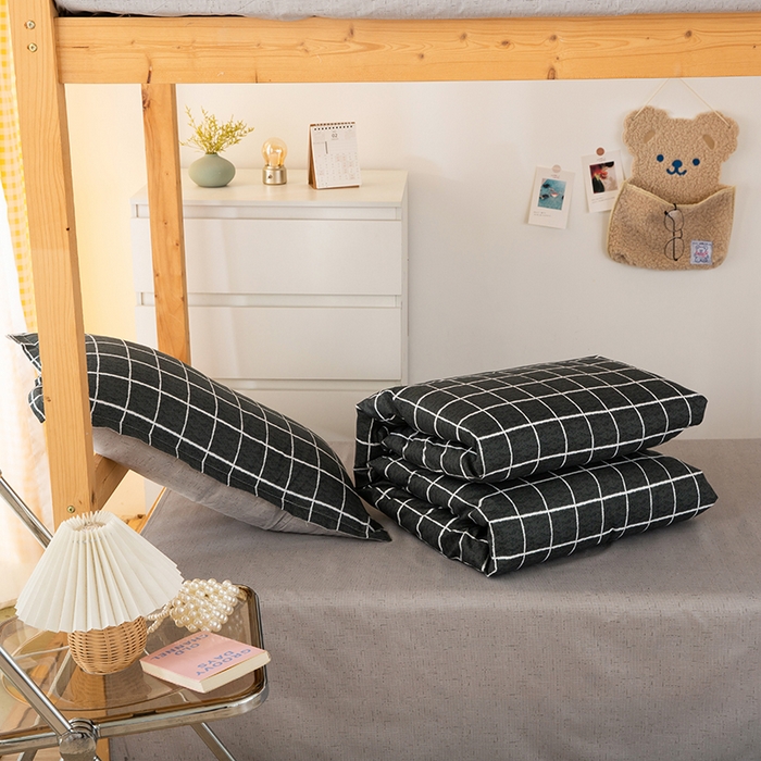 91家纺网 家纺一手货源 找家纺 友承家纺 2026新款床上用品磨毛四件套被单被套学生宿舍单人三件套被罩单件四季通用150cmx200cm 慕尼黑