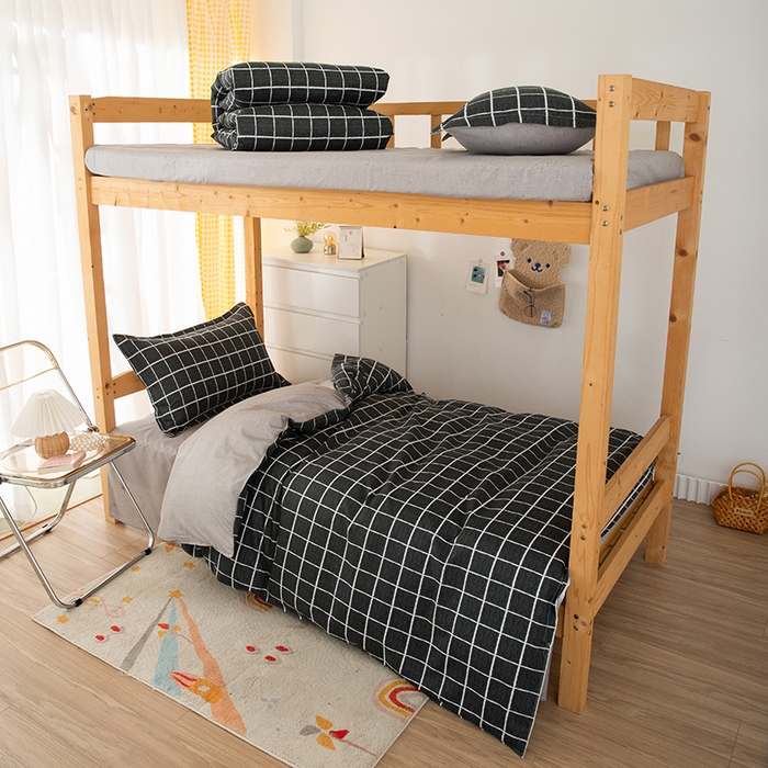 91家纺网 家纺一手货源 找家纺 友承家纺 2026新款床上用品磨毛四件套被单被套学生宿舍单人三件套被罩单件四季通用150cmx200cm 慕尼黑