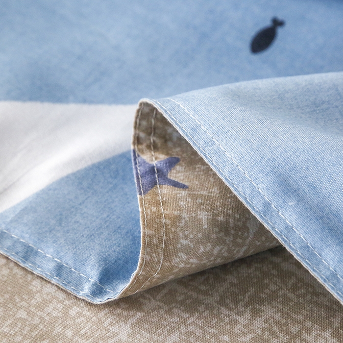 91家纺网 家纺一手货源 找家纺 友承家纺 2026新款床上用品磨毛四件套被单被套学生宿舍单人三件套被罩单件四季通用150cmx200cm 深海情缘