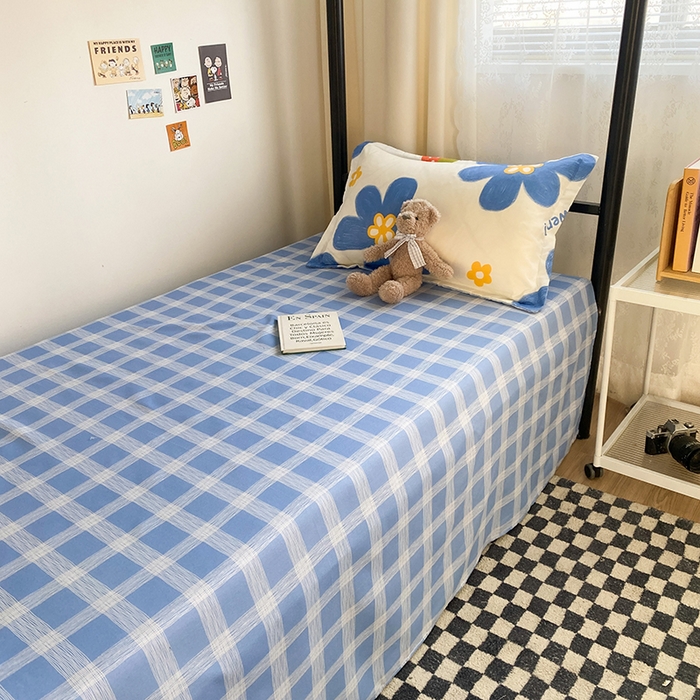 91家纺网 家纺一手货源 找家纺 友承家纺 2026新款床上用品磨毛四件套被单被套学生宿舍单人三件套被罩单件四季通用150cmx200cm 幸运花