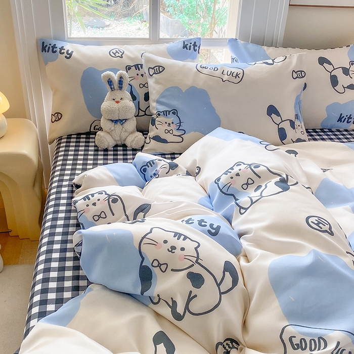 91家纺网 家纺一手货源 找家纺 （总）友承家纺 2026新款床上用品磨毛水洗棉四件套被单被套学生宿舍单人三件套被罩单件四季通用