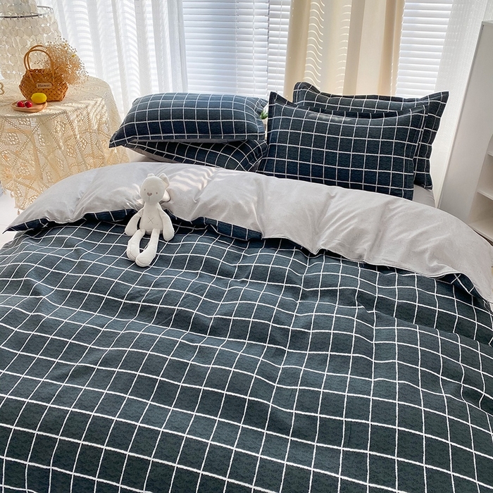 91家纺网 家纺一手货源 找家纺 友承家纺 2026新款床上用品磨毛水洗棉四件套被单被套学生宿舍单人三件套被罩单件四季通用 慕尼黑