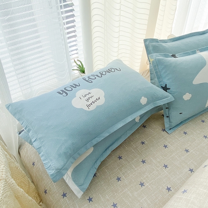 91家纺网 家纺一手货源 找家纺 友承家纺 2026新款床上用品磨毛水洗棉四件套被单被套学生宿舍单人三件套被罩单件四季通用 深海情缘