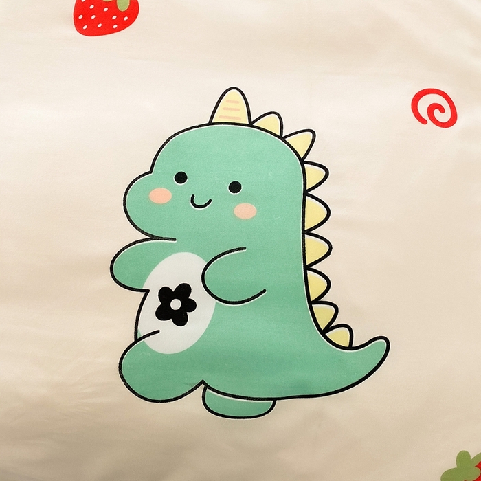 91家纺网 家纺一手货源 找家纺 友承家纺 2026新款床上用品磨毛水洗棉四件套被单被套学生宿舍单人三件套被罩单件四季通用 小恐龙