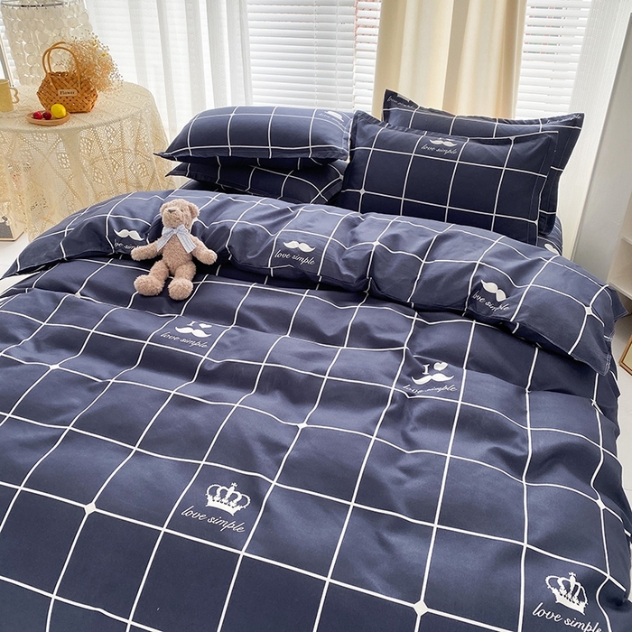 91家纺网 家纺一手货源 找家纺 （总）友承家纺 2026年新款床上用品学生宿舍套件亲肤磨毛单件被套150x180x220cm芦荟棉被罩200x230