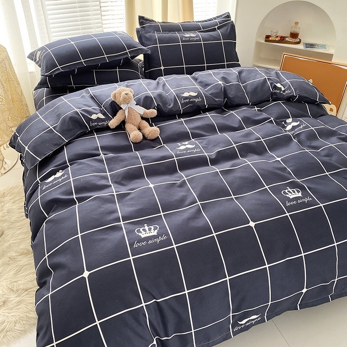 91家纺网 家纺一手货源 找家纺 （总）友承家纺 2026年新款床上用品学生宿舍套件亲肤磨毛单件被套150x180x220cm芦荟棉被罩200x230