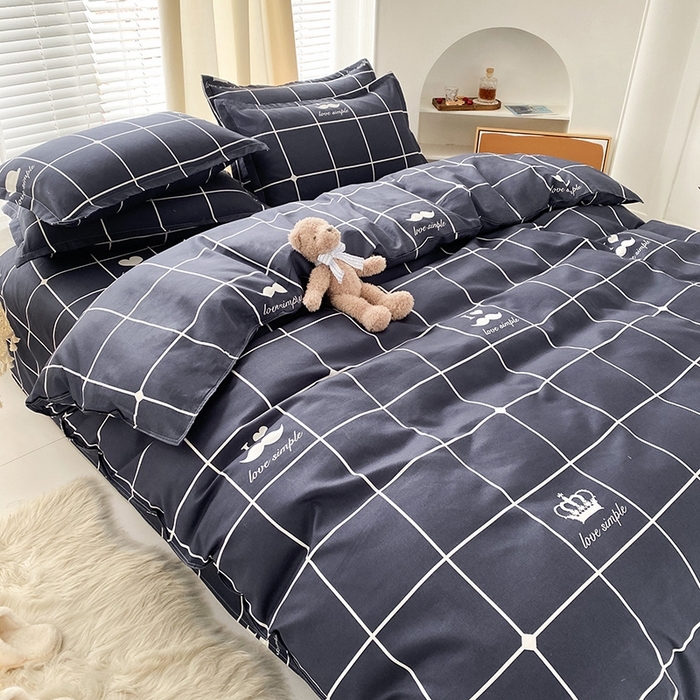 91家纺网 家纺一手货源 找家纺 （总）友承家纺 2026年新款床上用品学生宿舍套件亲肤磨毛单件被套150x180x220cm芦荟棉被罩200x230