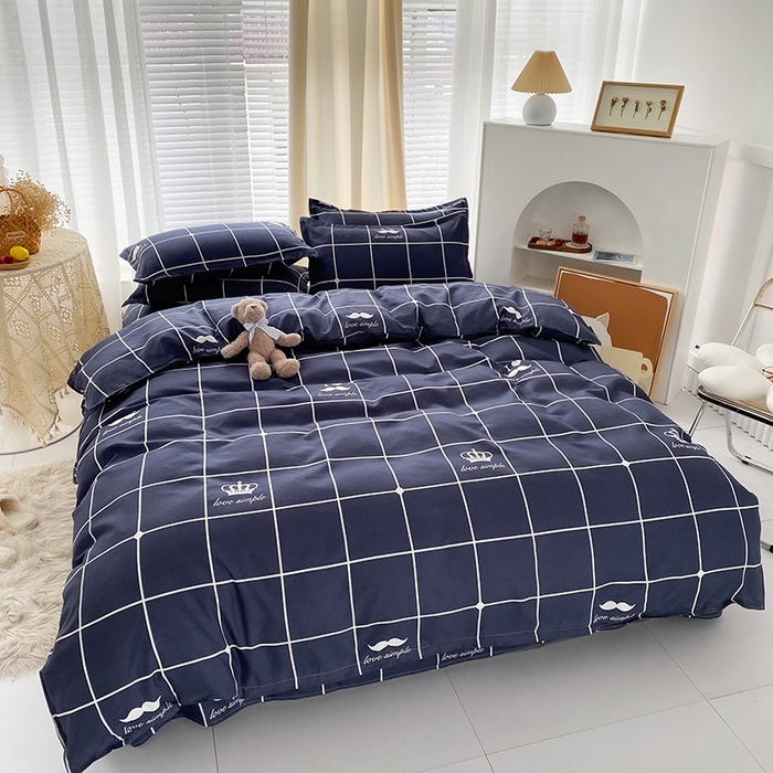 91家纺网 家纺一手货源 找家纺 友承家纺 2026年新款床上用品学生宿舍套件亲肤磨毛单件被套150x180x220cm芦荟棉被罩200x230 初遇