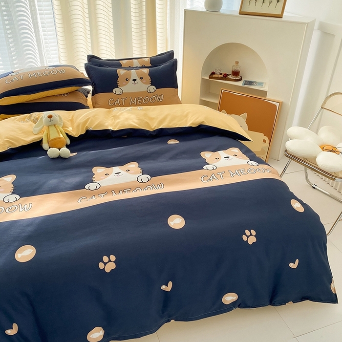 91家纺网 家纺一手货源 找家纺 友承家纺 2026年新款床上用品学生宿舍套件亲肤磨毛单件被套150x180x220cm芦荟棉被罩200x230 期待