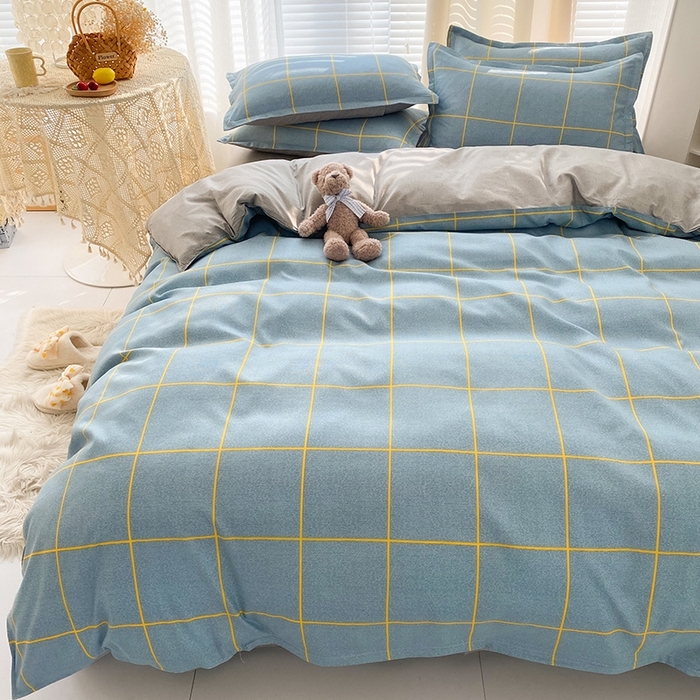 91家纺网 家纺一手货源 找家纺 友承家纺 2026年新款床上用品学生宿舍套件亲肤磨毛单件被套150x180x220cm芦荟棉被罩200x230 富士山下