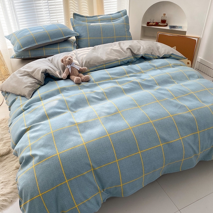 91家纺网 家纺一手货源 找家纺 友承家纺 2026年新款床上用品学生宿舍套件亲肤磨毛单件被套150x180x220cm芦荟棉被罩200x230 富士山下