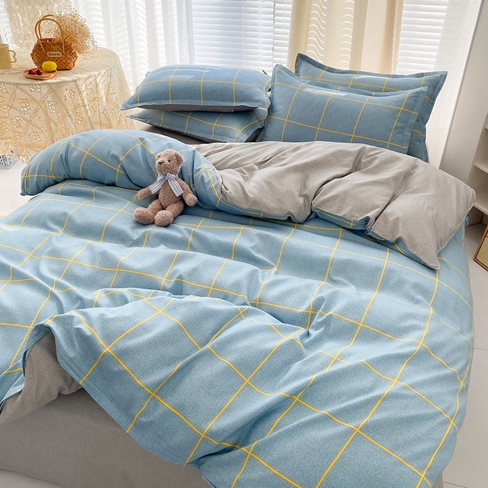 91家纺网 家纺一手货源 找家纺 友承家纺 2026年新款床上用品学生宿舍套件亲肤磨毛单件被套150x180x220cm芦荟棉被罩200x230 富士山下